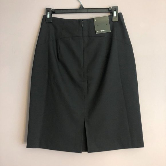 Banana Republic Mini Skirt Black 2 NWT - Picture 3 of 5